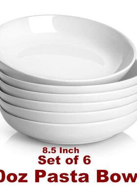 Pasta Serving Bowls Salad Soup Plates Porcelain Pastes