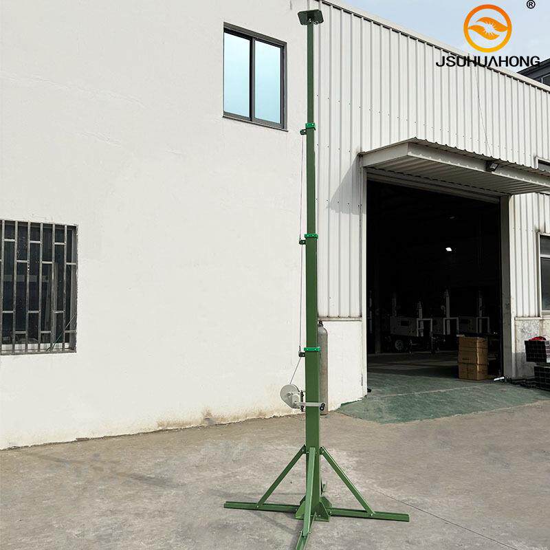 SYM监控手摇升降自立杆舞台照明设备伸缩杆Manual lifting mast