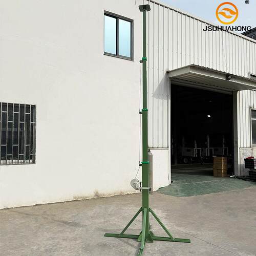 SYM监控手摇升降自立杆舞台照明设备伸缩杆Manual lifting mast