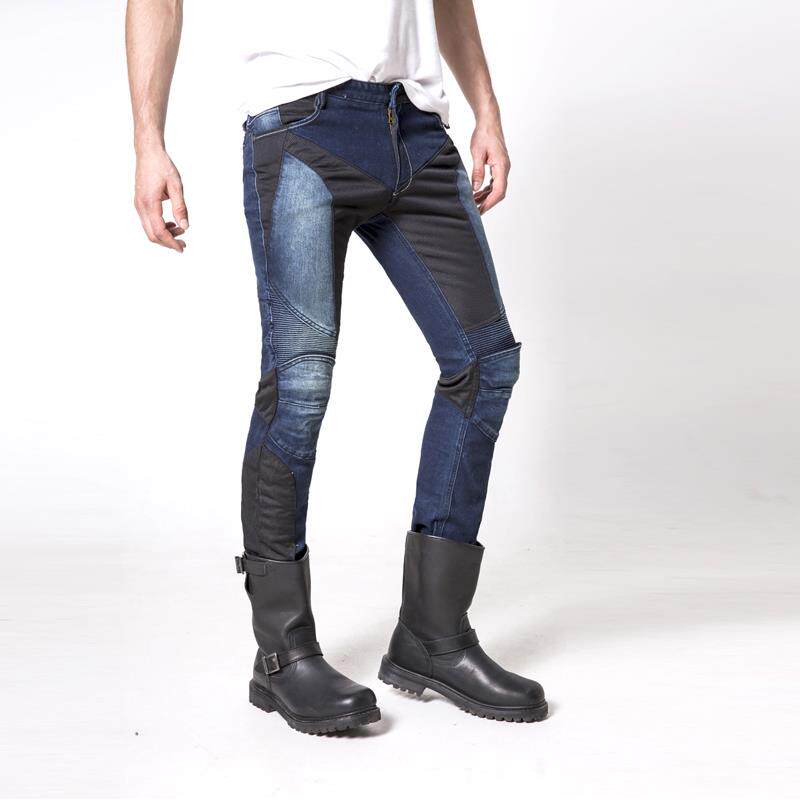 正品uglybros季裤摩骑行裤女机车服防摔网夏眼透气修身托车牛仔男