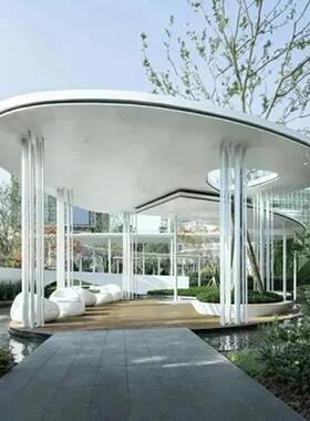 户小外型不锈QLN钢廊架景雕塑公园广场区钢结大构金属观廊架厂家