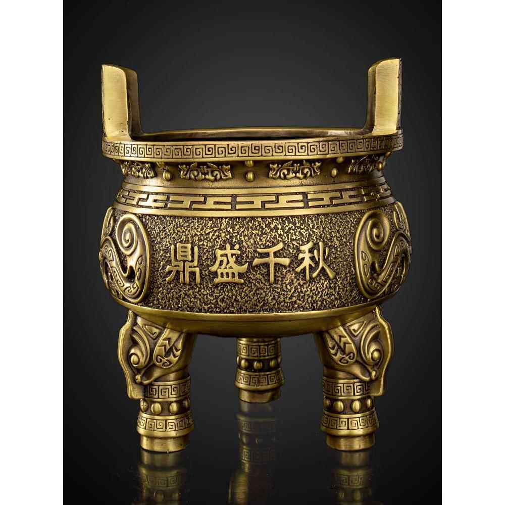 采购产品铜三脚架,纯铜饰品,三脚三脚架,香炉,三脚架,千秋圆