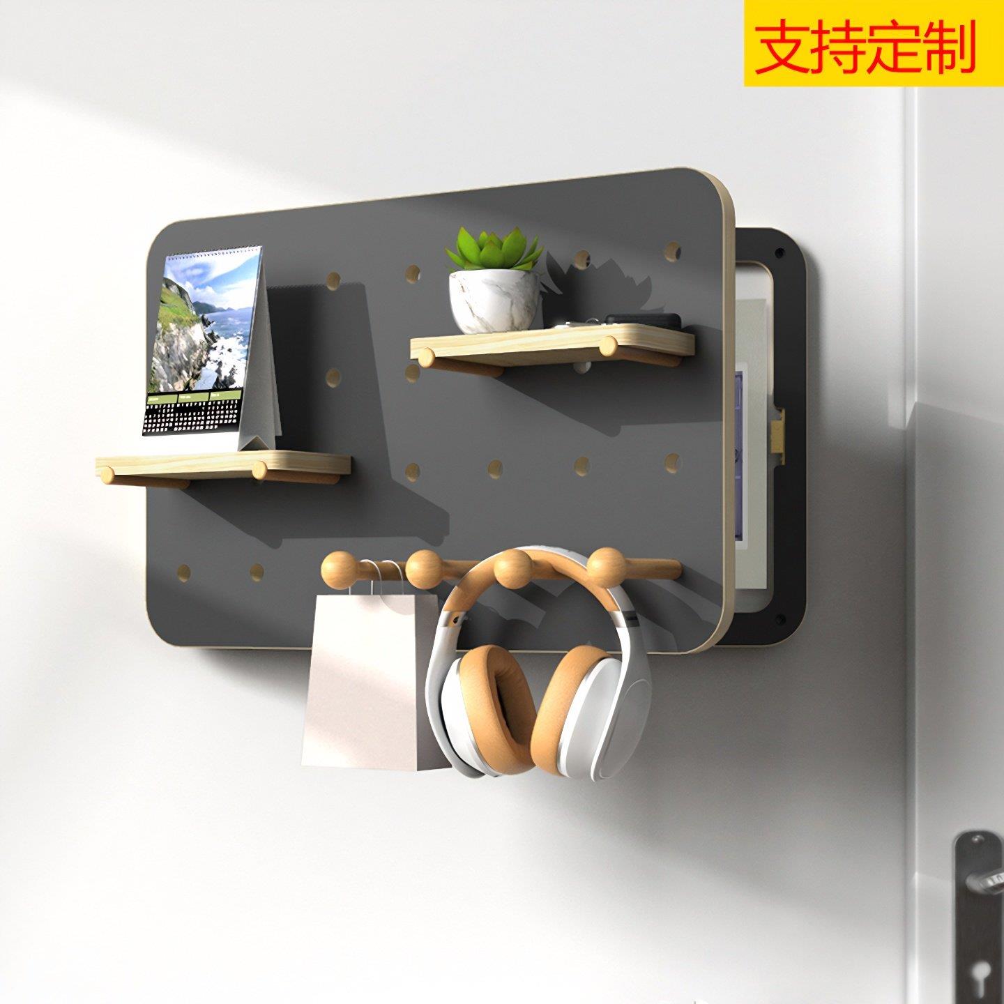 电表箱遮挡装饰画创意洞洞板置物架强电闸箱挂件轻奢现代简约北欧
