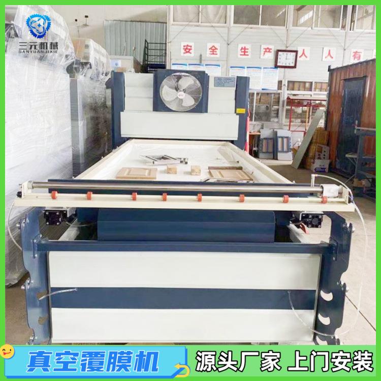 木制家具板热转印覆膜机橱柜门异形模压门文化墙热熔封边吸塑机