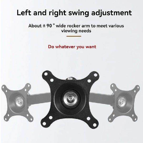Monitor Wall Mount Adjustable Screen Bracket For