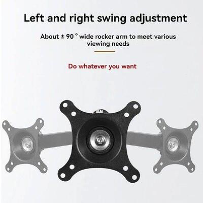 Monitor Wall Mount Adjustable Screen Bracket For