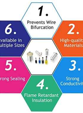 货源压接线搭配管型端子 接头裸组合440pcs端子冷 预绝缘盒装