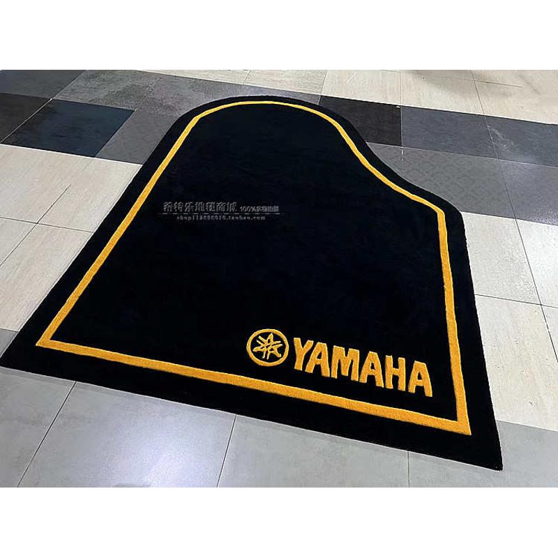 三角钢琴地毯隔音坦定制威琴行施logo减震隔热防潮垫地毯加厚形状