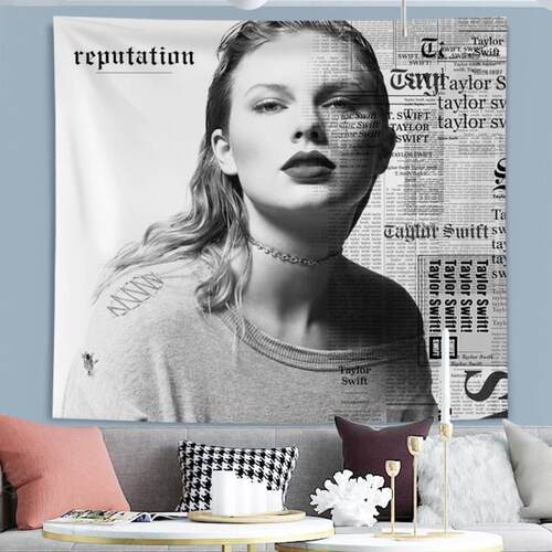 Taylor Swift泰勒斯威夫特挂布霉霉背景布reputation海报装饰墙布