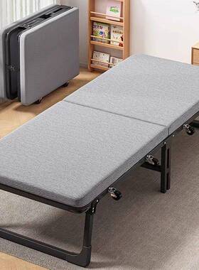 可折型叠午单RNC人午床办公室小户出租屋休简易硬板床睡陪护床