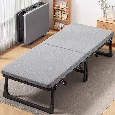 折叠单人午睡可办公室小户型出租屋床休折叠床11简午易硬板床陪护