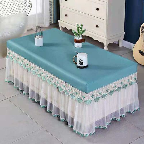 北欧加厚防水防油免洗pvc茶几套客厅长方形防烫餐桌垫电炉罩定做