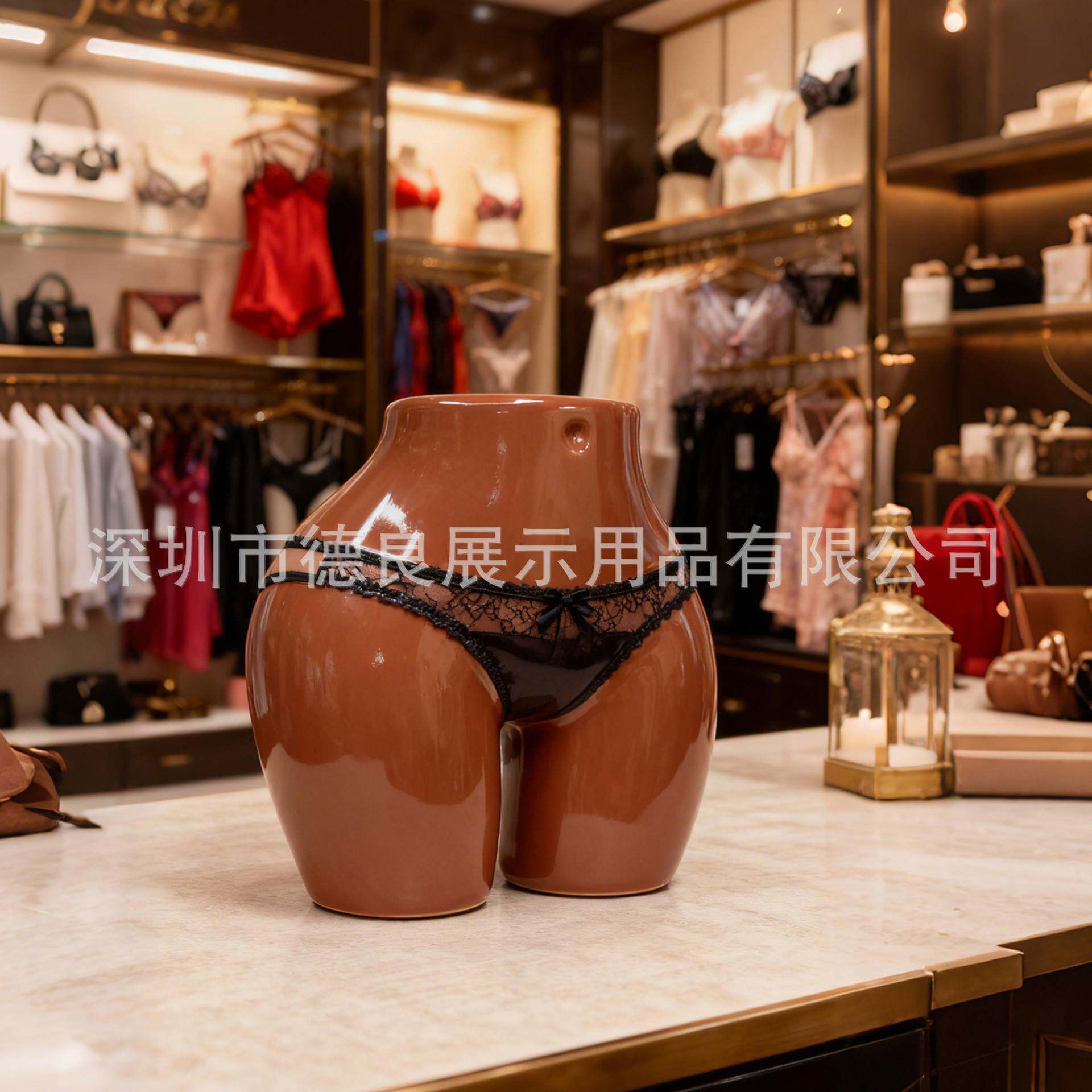 欧美大码女内衣模特橱窗道具大屁股假人偶塑料臀模内衣陈列展示架