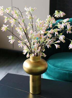 新中式小狮子花瓶茶具组合搭配样板间售楼部茶几书房茶桌饰品摆件