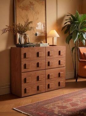 中古风木落电视柜客家用储物柜复古卡门厅柜70824化妆柜组实合地