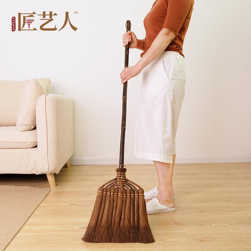 软毛鬃毛天然植物长柄加厚大扫把室内居家地板地皮棕榈大扫帚笤帚