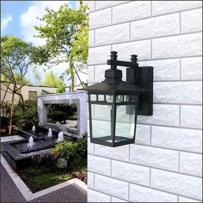 太阳能壁灯中式家用户外室外露台墙壁花园别墅防水led庭院灯超亮