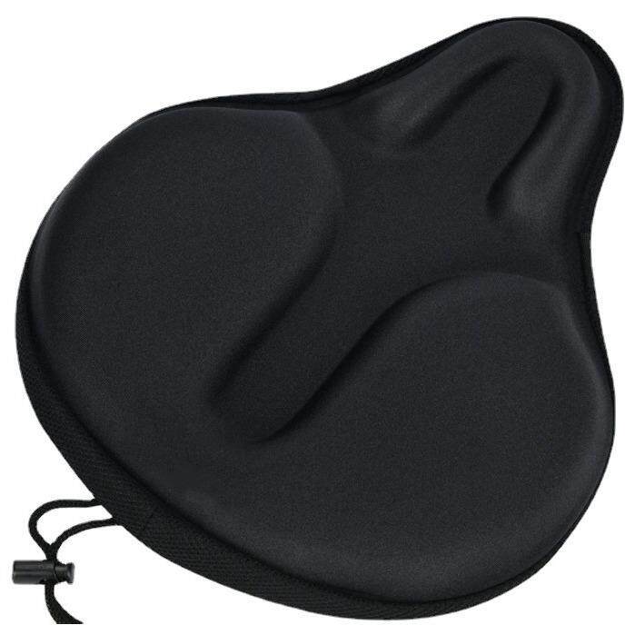 自行车加厚加宽山地车座套软公路车硅胶坐垫套健身车座垫跨境