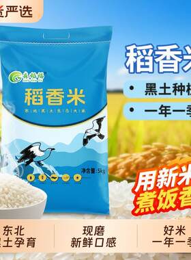 新疆包邮新米大米东北稻香米直发香珍珠米5kg特价厂家当季优质国