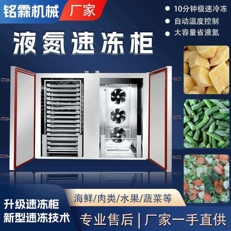 榴莲肉全自动液氮速冻柜海鲜海参冻包子水饺低温小型冷冻设备