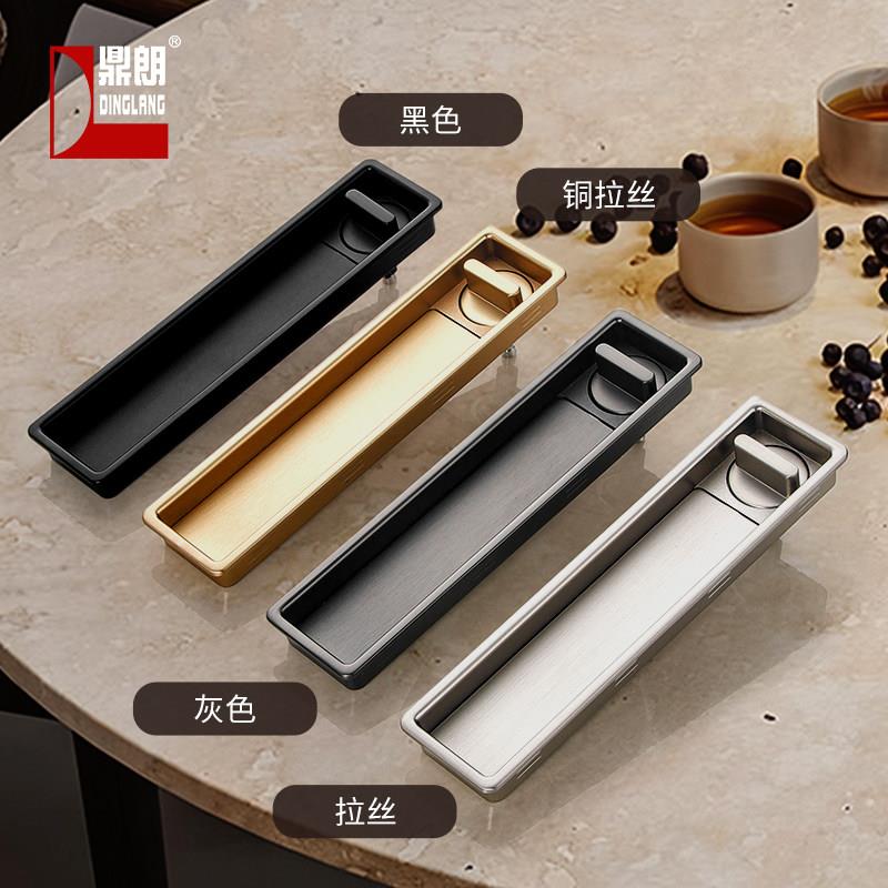 口袋门趟木移门锁带装拉手卧侧室拉锁厨房化妆室吊门钩门锁
