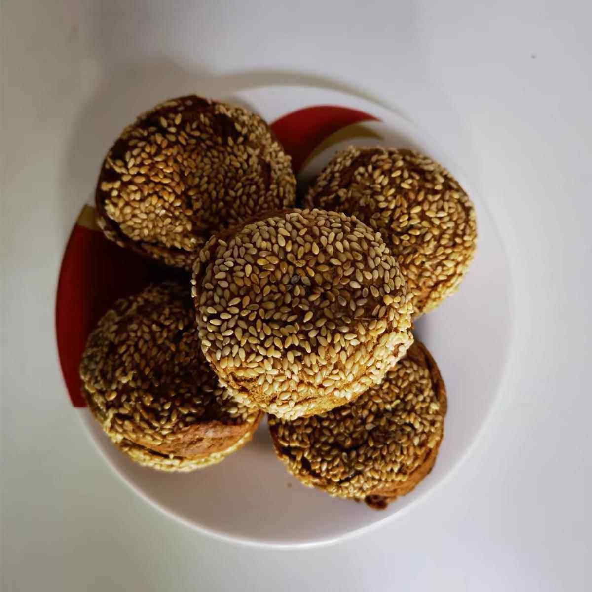 北京牛街聚宝源火锅店麻酱芝麻酱一品烧饼老北京发货包邮全国酥脆