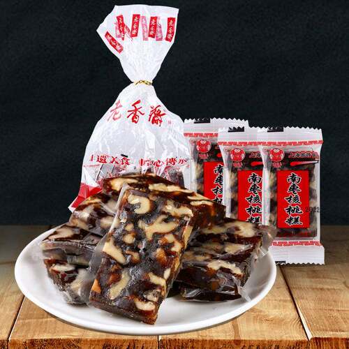 老香斋南枣核桃糕上海特产老字号老式传统糕点休闲零食点心糖果
