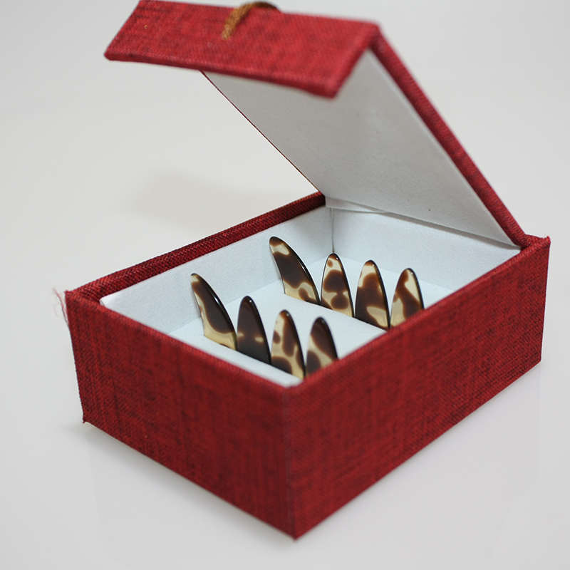 弹古筝的指甲凹槽假甲片儿童成人专用专业义甲指甲片送收纳盒胶布