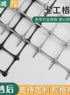 市政道路用土工格栅防渗加筋防裂护坡挡土黑色双向聚酯土工格栅