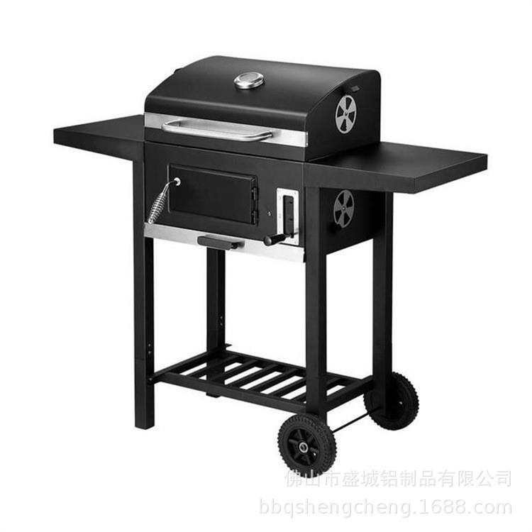 烧无品牌/露烤炉烤户外庭院营美式焖烤羊腿木BBQ加厚无烟炭烧架野