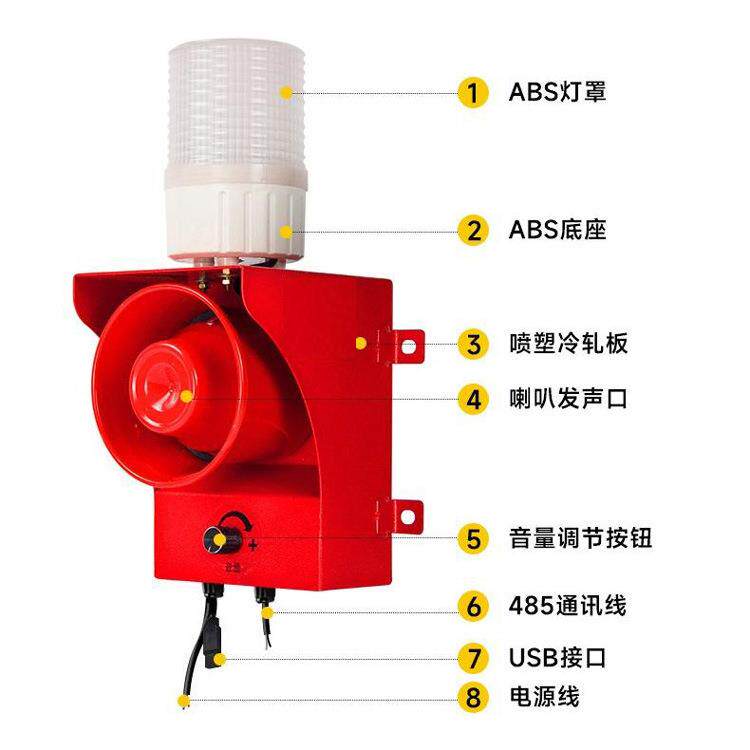 三源开关量报警器 YS-315X485通讯小型用设备厂家加工配件