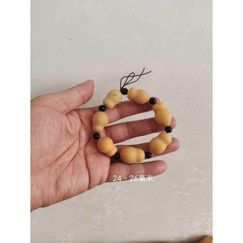 天然手把文玩草里金超小手捻葫芦手串手链一物一图皮质老成瓷实