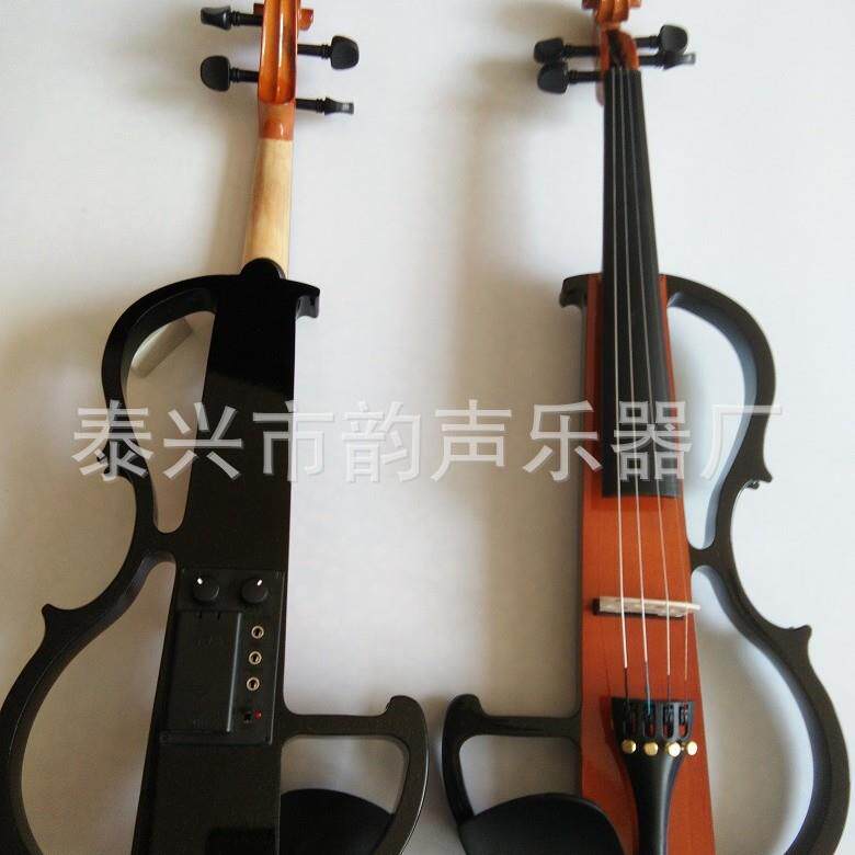 高档双色分色手工电子小提琴 初学者演奏电声小提琴乐器