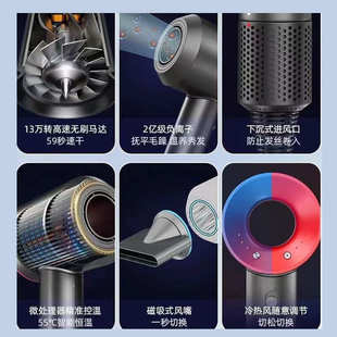 现货高速电吹风机家用负离子护发速干大风力宿舍用学生静音风筒华