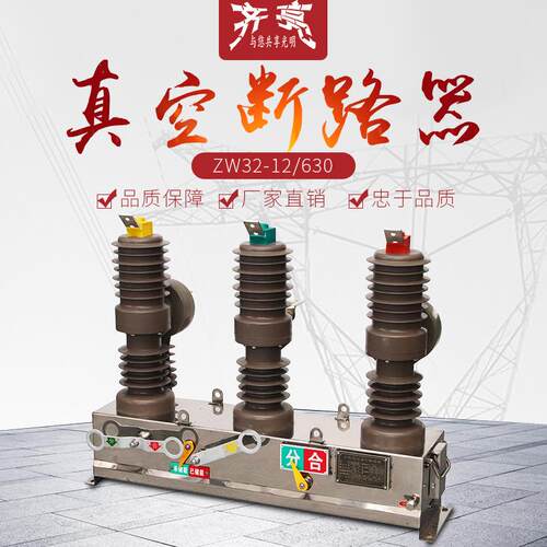 10KV户外高压真空断路器ZW32-12/630柱上分界开关手动不带隔离