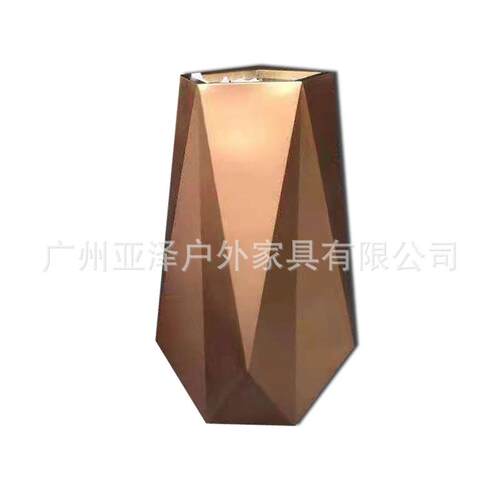 展厅大堂室内金属组合装饰花箱售楼处商场不锈钢花钵花器花盆
