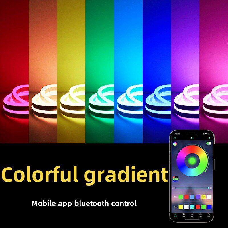遥控RGB灯带手机APP控制七彩渐变氛围霓虹智能自动可变色led灯条