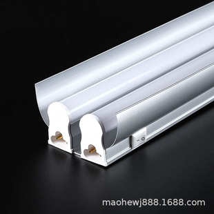 T5LED一体化灯管 T5双管一体化支架灯 T5双支带罩带开关支架灯