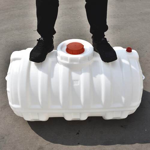 400L卧式圆形塑料水桶|加厚家用方形罐水箱储水桶|卧式塑料水桶