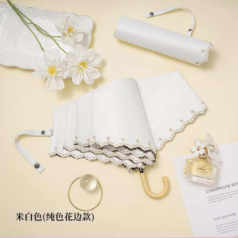 三折日系藤弯钩太阳伞晴雨两用折叠黑胶防晒便携遮阳伞超轻防晒伞,居家日用,伞,淘宝优惠券,粉丝福利购,淘宝优惠卷