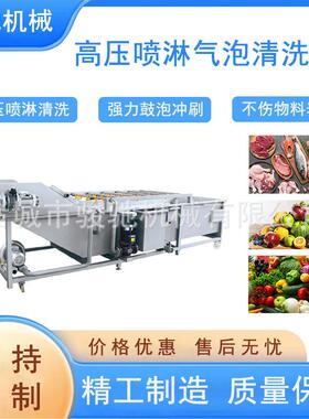 净菜加工清洗机娃娃菜全自动涡流气泡清洗设备果蔬气泡清洗机