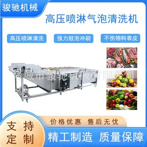 不锈钢清洗提升机食品海鲜冷水清洗机小型网带提升清洗设备厂家
