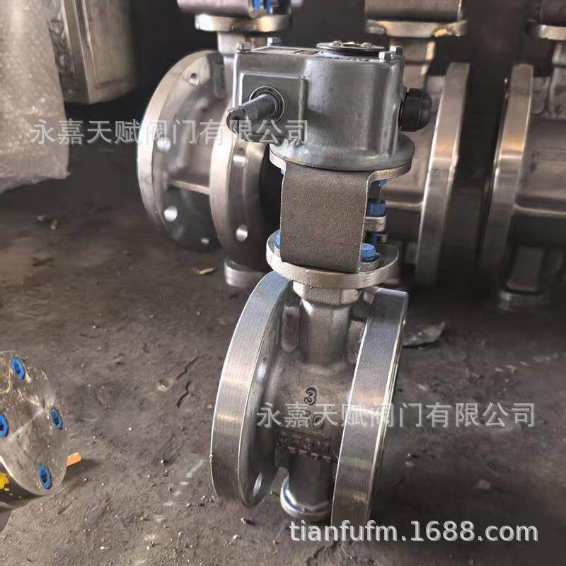 大口径铸钢硬密封通风DN300烟道低压法兰蝶阀D343H-10C-DN2400
