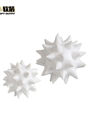 现代北欧简约软装配饰摆件海胆球异形摆设装饰品样板间售楼处别