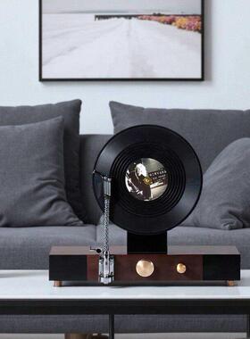 高级感现代轻奢音乐主题装饰品客厅电视柜开 放格酒柜小众个性摆