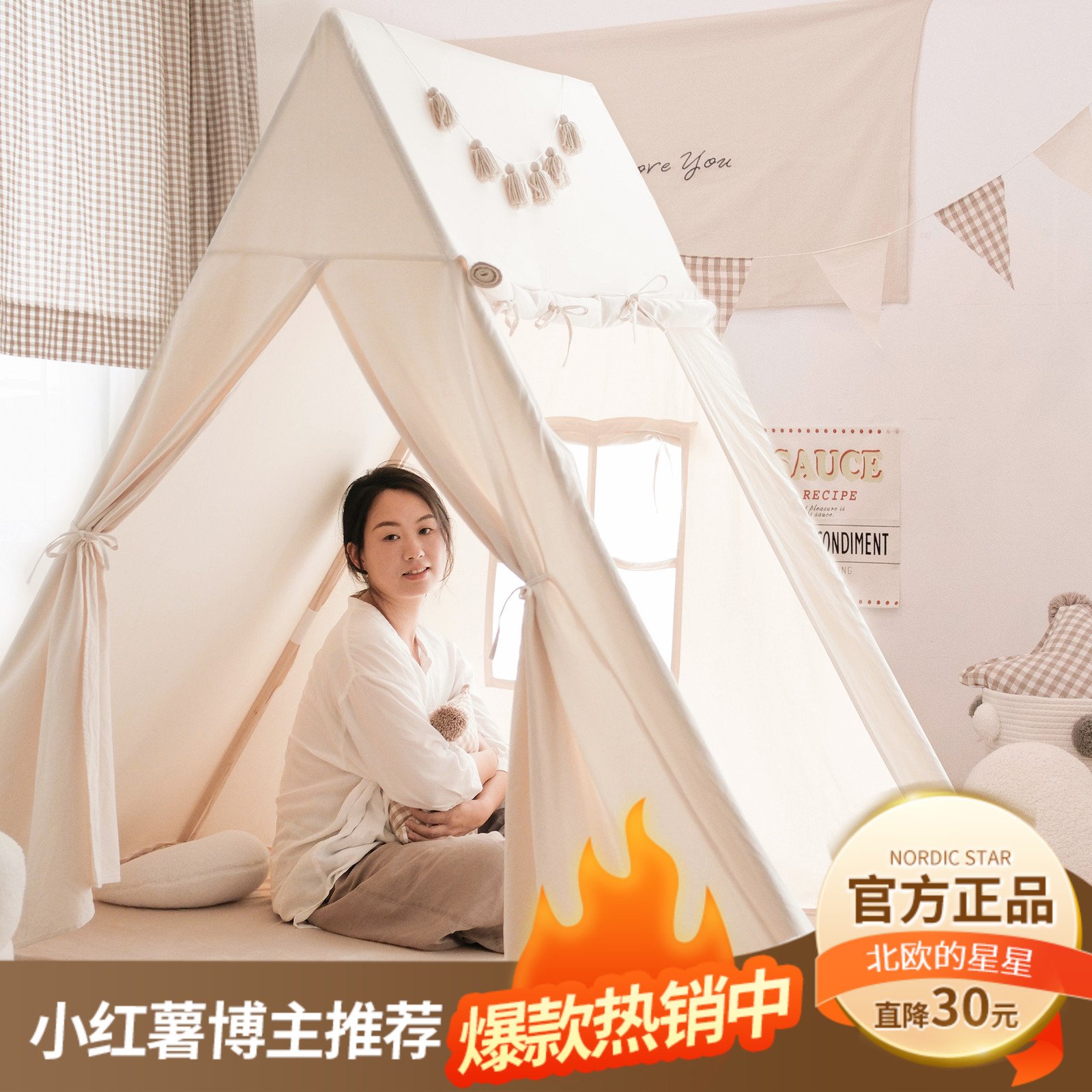 帐篷成人家用超大公主屋网红民宿装饰小房子游戏屋可睡觉室内城堡