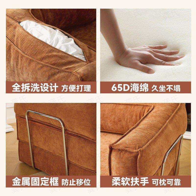 沙发床一体两用客厅家用出租房压缩沙发午休懒人沙发可躺折叠沙发