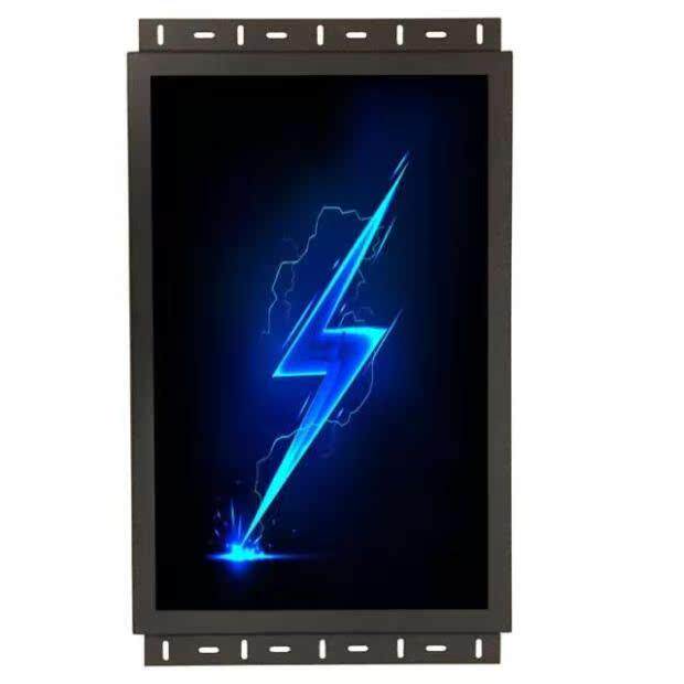 金属壳开放式32寸触摸显示器工业IPS全视频嵌入式工业机械显示屏