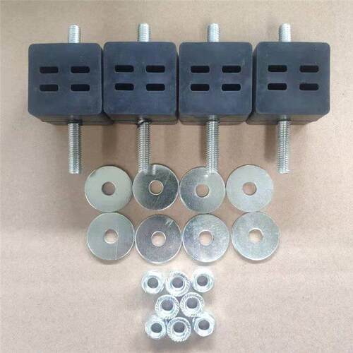 减震胶墩底脚好橡胶增程器汽油柴油发电机配件塑胶垫大号正方形底