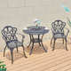 文艺田园风庭院桌椅清新阳台户外花园防水防水艺休闲铁露台小桌椅